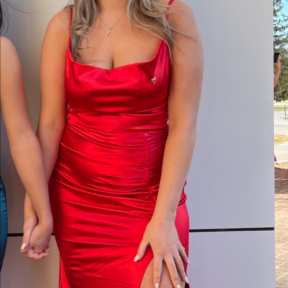 Long Windsor Satin Formal Maxi Dress